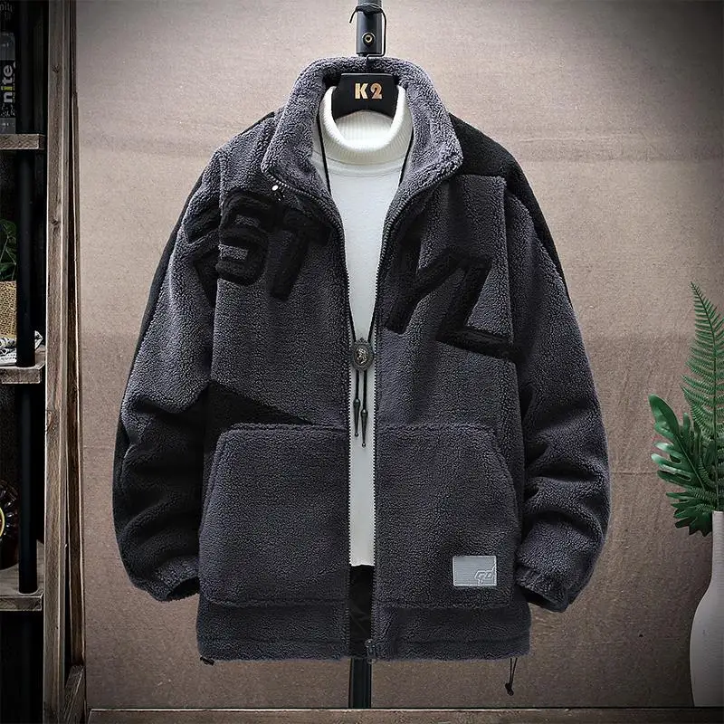 Winter Jacken Männer Im Freien Windjacke Casual Herren Winter Männlichen Jacke Mantel Übergroßen Dicken Lamm Fleece Jacke Mann Jacke