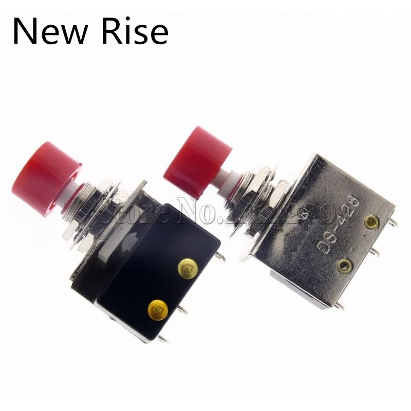 Hight Quality DS-428 Red 8MM Push button switch ON-(ON) DS428 Self-reset