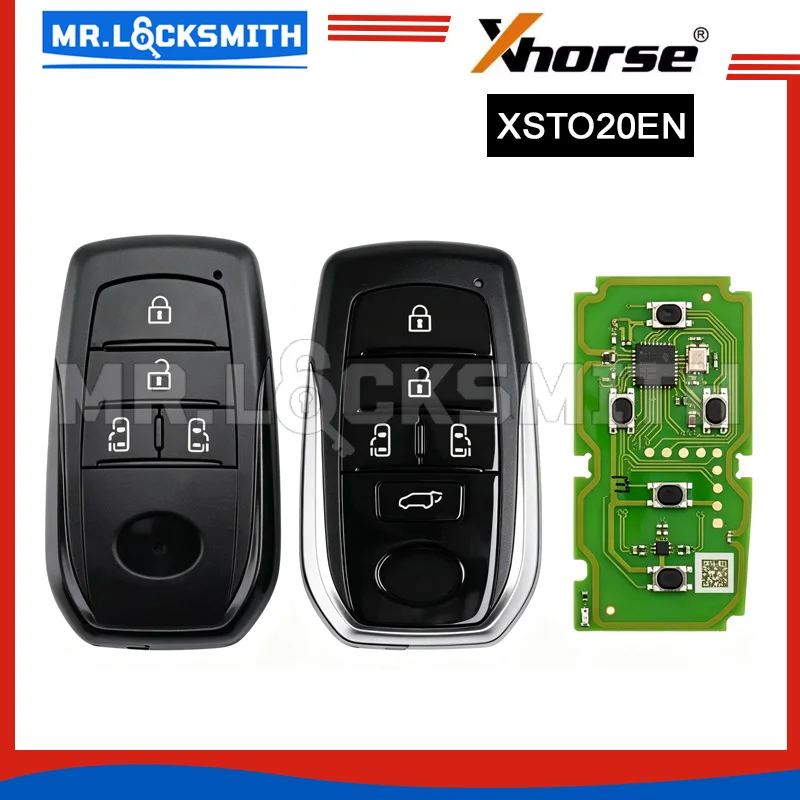 MRLOCKSMITH Xhorse XSTO20EN Universal Smart Key TOY.T XM38 Smart Key For Toyota With 4/5 Buttons