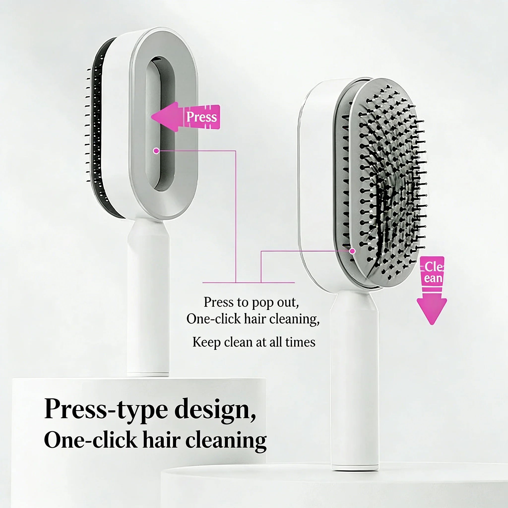 Long‑Hair Airbag Comb 3D Stereo Central Airbag High‑Density Teeth, For Long Hair, Smooth Tangle‑Free Styling