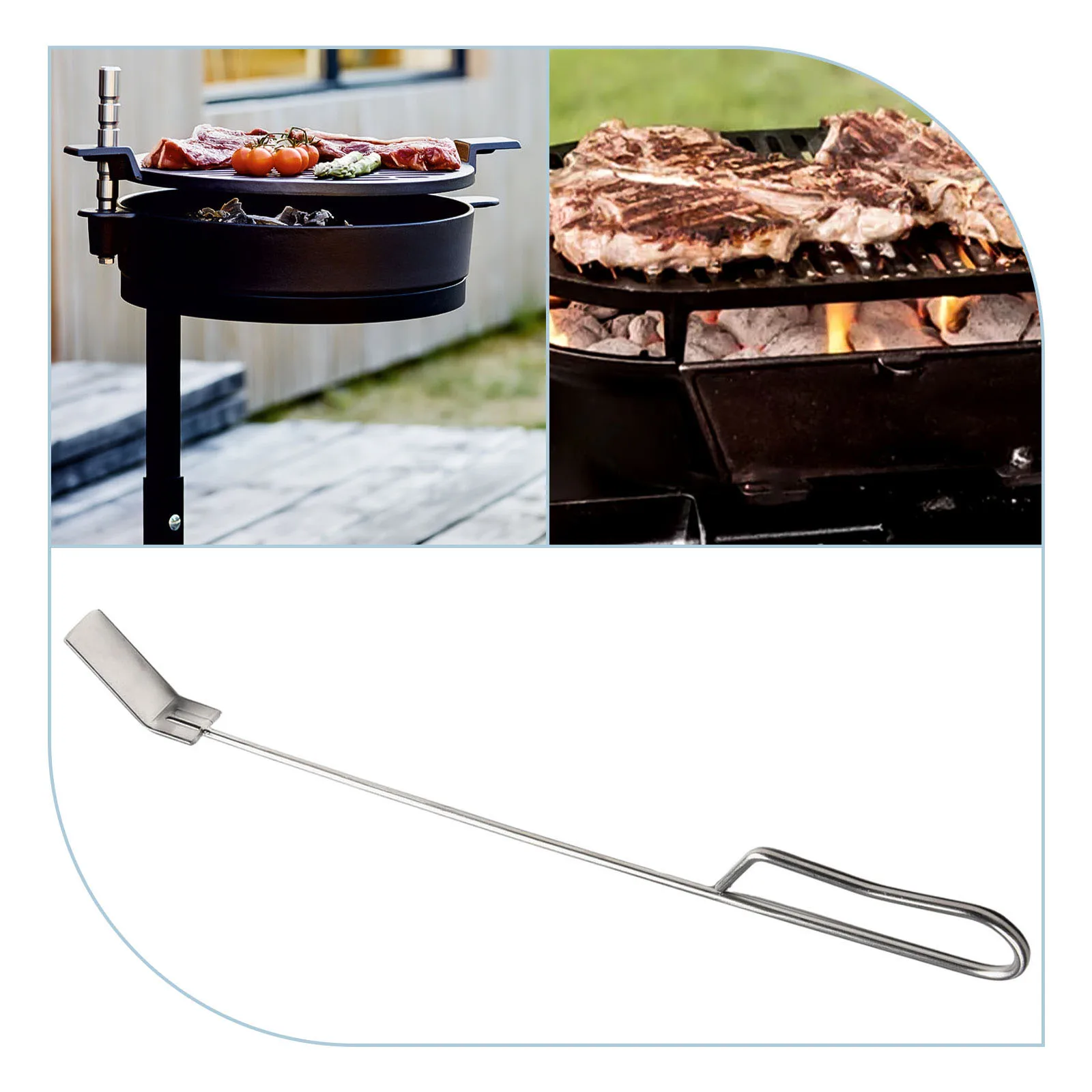 Heavy Duty Stainless Steel Ash Removal Tool For Kamado Joe Classic Grills Effortless And Reliable Ash Disposal