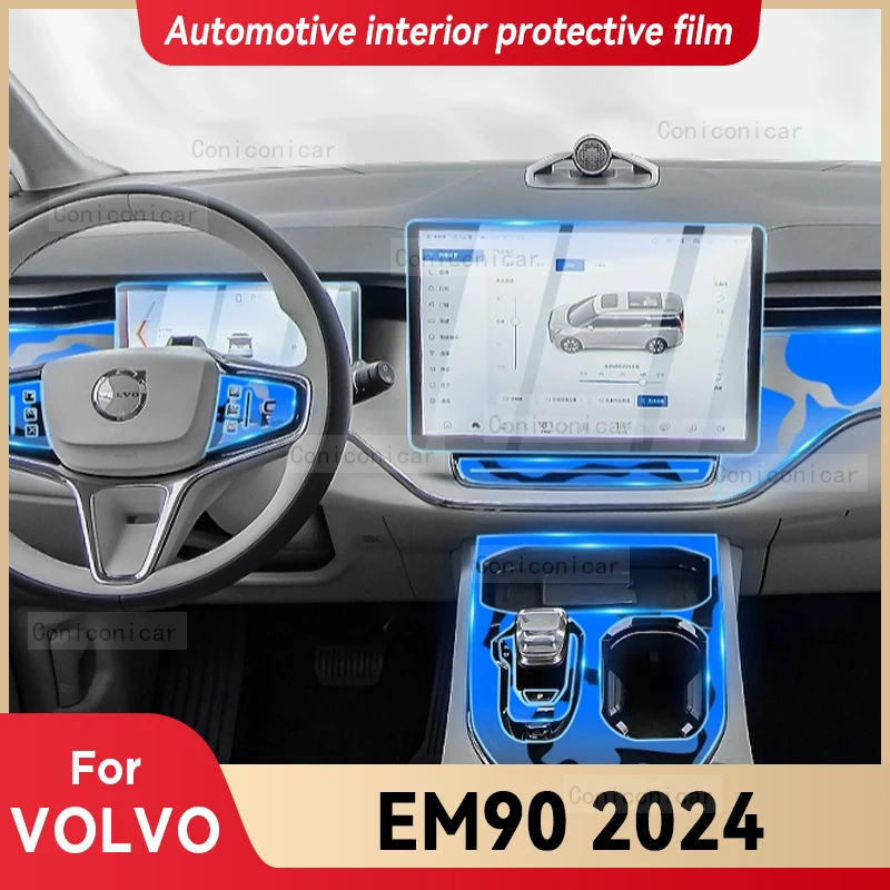 

For VOLVO EM90 2024 Car Interior Center Console Screen Protective Film Anti-scratch Repair Sticker Accessories