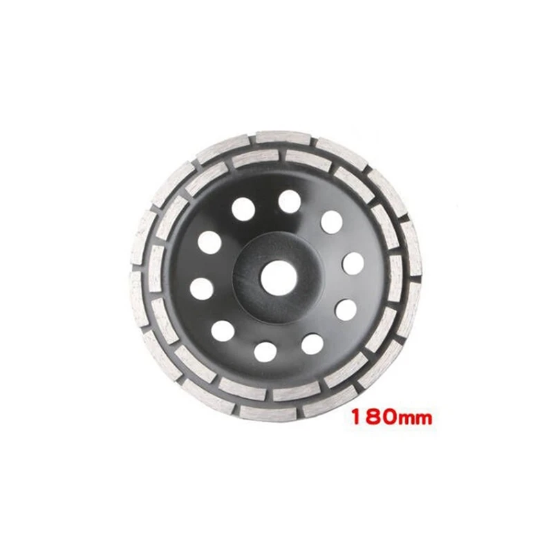 180Mm Diamond Double-Row Grinding Wheel Cement Stone Concrete Floor Millstone Diamond Grinding Wheel Durable Easy Install