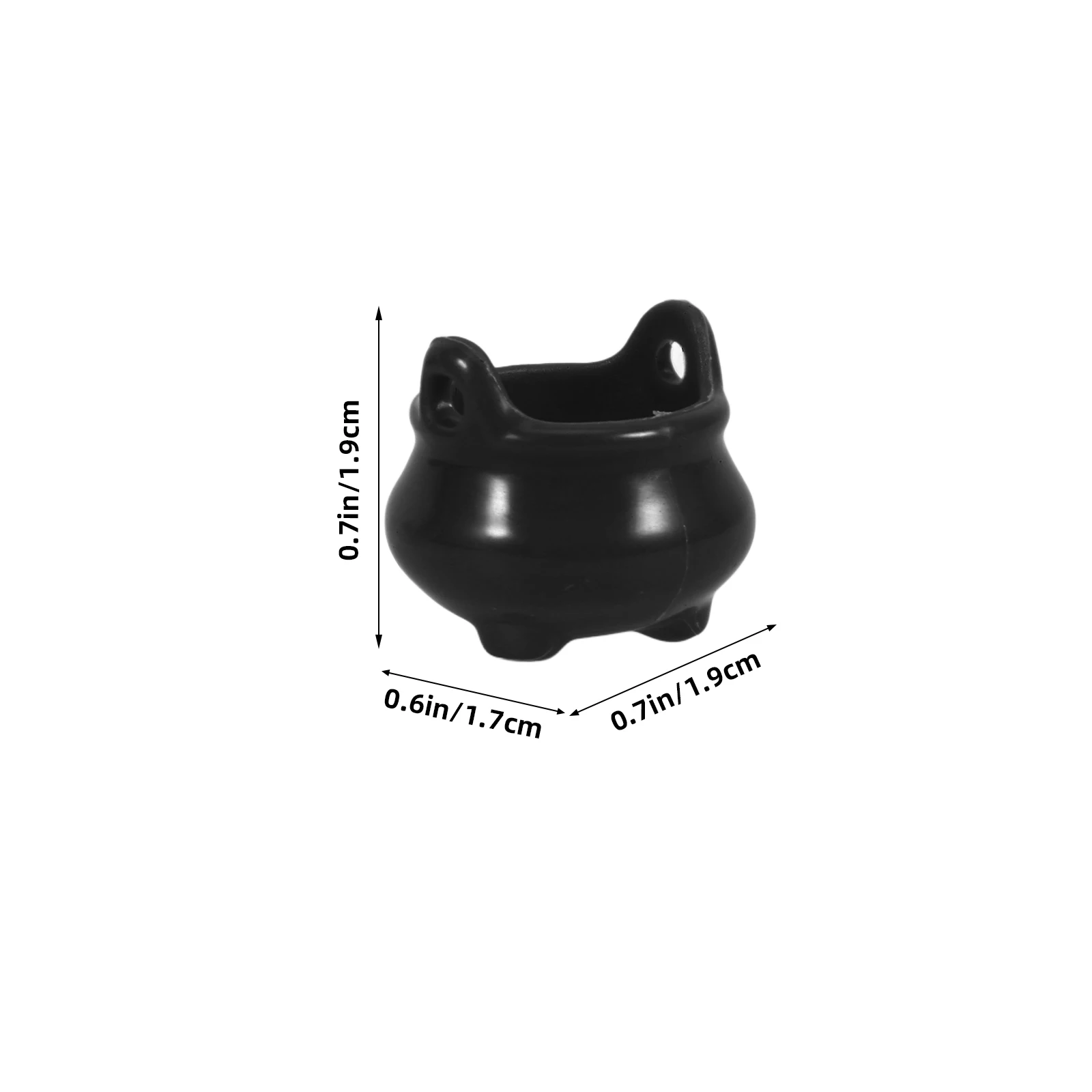 20 pièces Mini chaudron ornement chaudron pendentif Halloween Mini chaudron Halloween poupée maison décor Pots gonflables