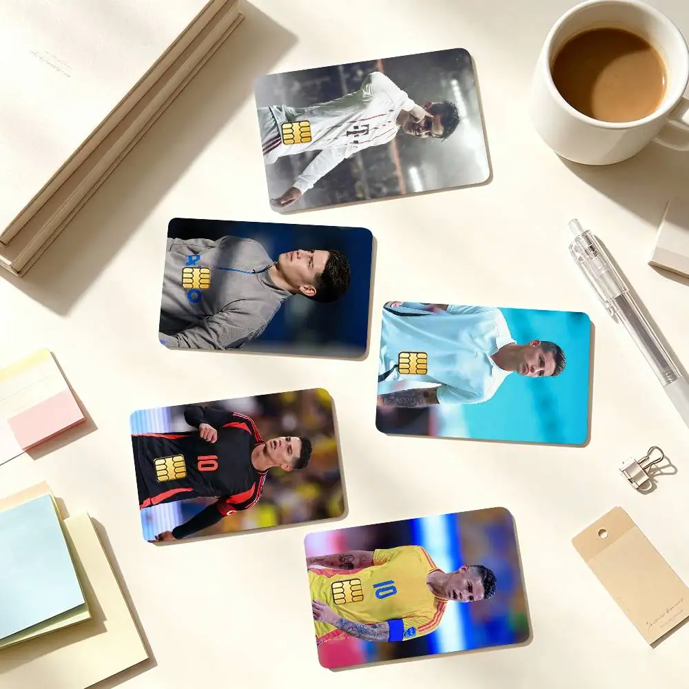 F-Football Athlete J-James Rodriguez Credit Card HD Stickers Small Chip Waterproof Sticker Game Card Decal Gift