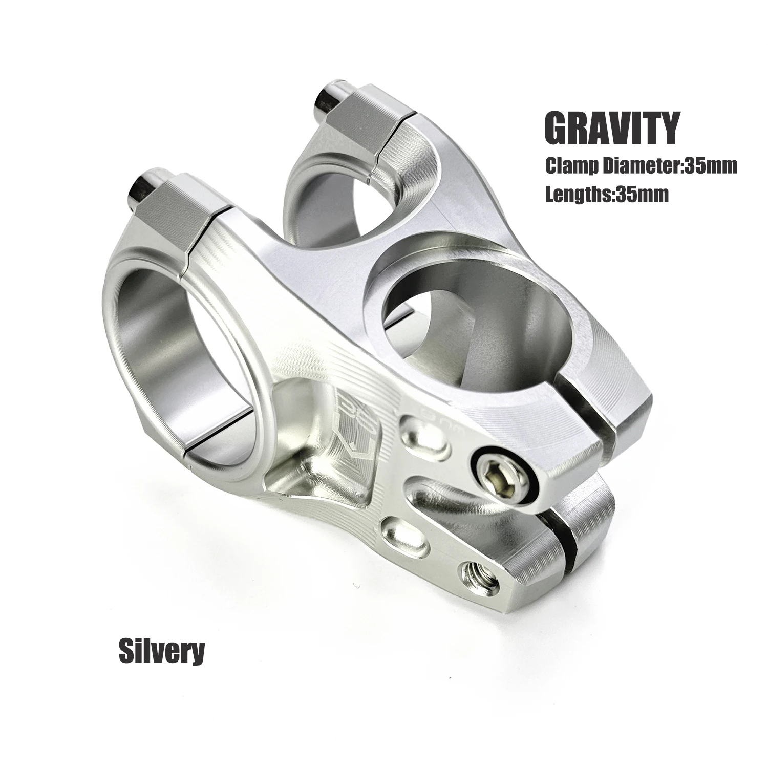 Bicycle stem, 35mm, CNC machined aluminum alloy, bicycle accessory for freeride, downhill and cross-country mountain bikes