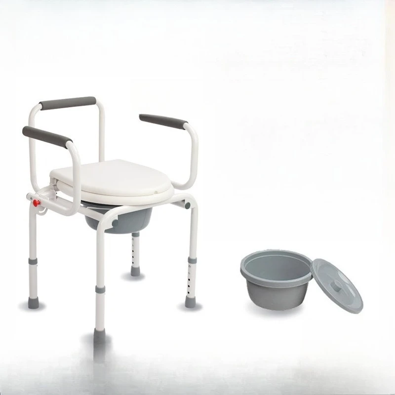 

Toilet chair Reinforced anti-skid stool for pregnant women Foldable household bath toilet chair