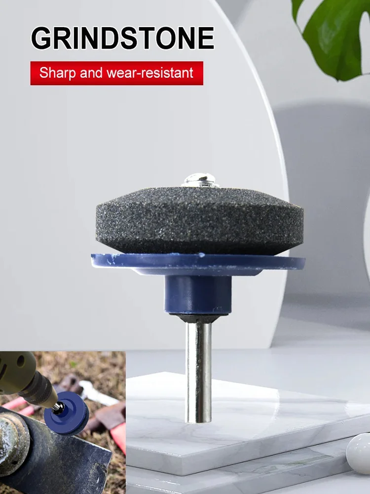 Blade Sharpener Grinding Stone Electric Knife Sharpener Wind Power Mower Wear Resistant Knife Sharpener Grinding Head Tool