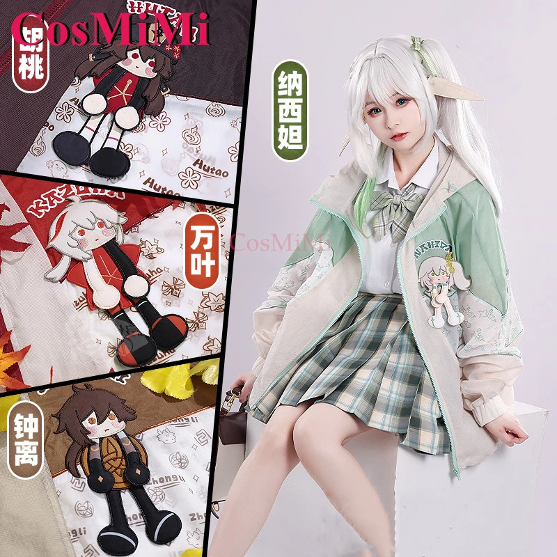 

CosMiMi Game Genshin Impact Zhongli/Hu Tao/Kaedehara Kazuha/Nahida Cosplay Costume Lightweight Sunscreen Coat Role Play Clothing