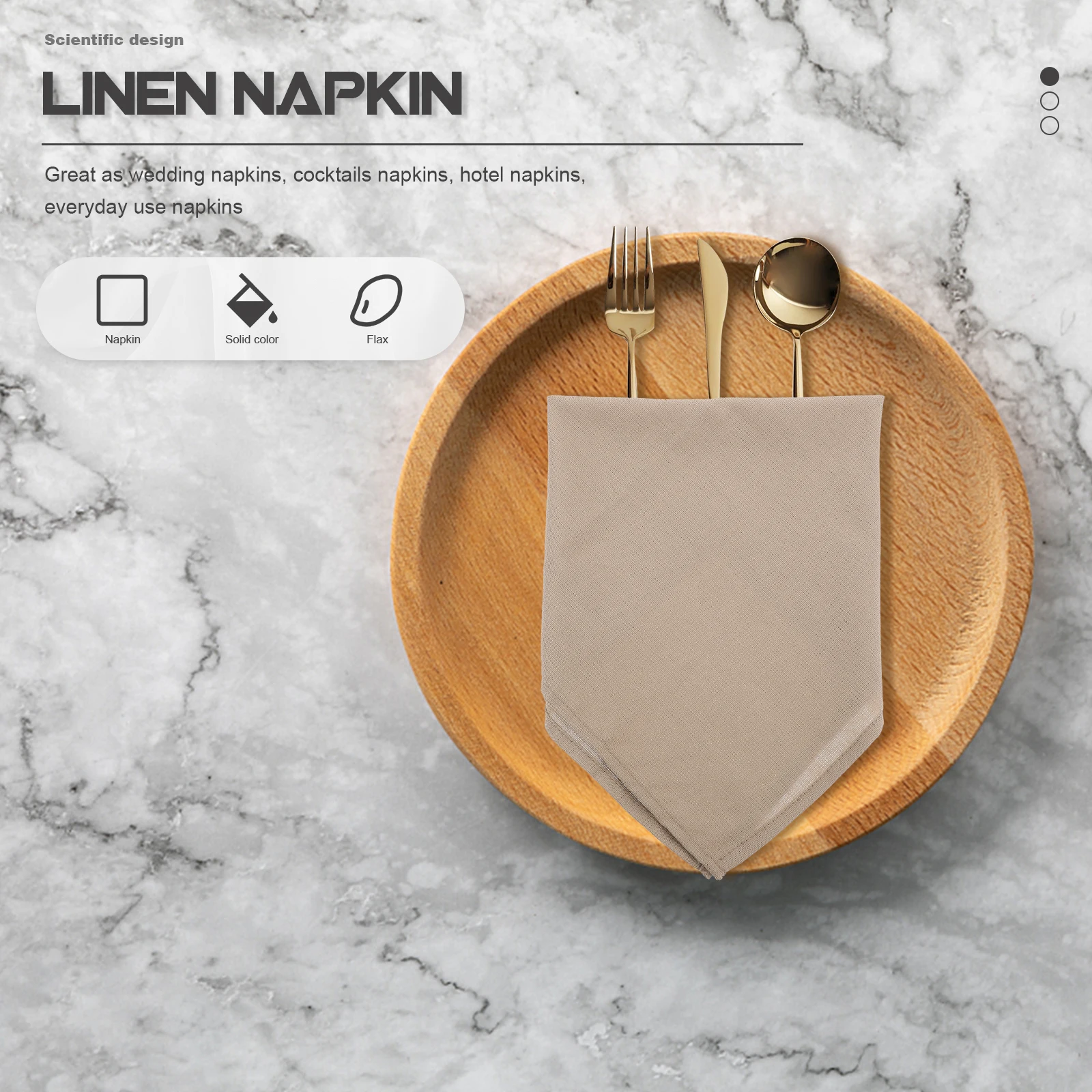 

Linen Napkins Solid Color Fabric Napkin Reusable Dinner Cloth for Wedding Banquet Table Decoration Linen Napkin