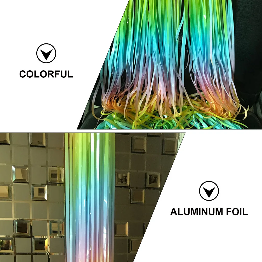 1 قطعة 2 متر التدرج معكرون السلس اليد يشعر احباط ستارة الحائط للحزب زخرفة صور الدعامة نافذة الزخرفية الستارة #3