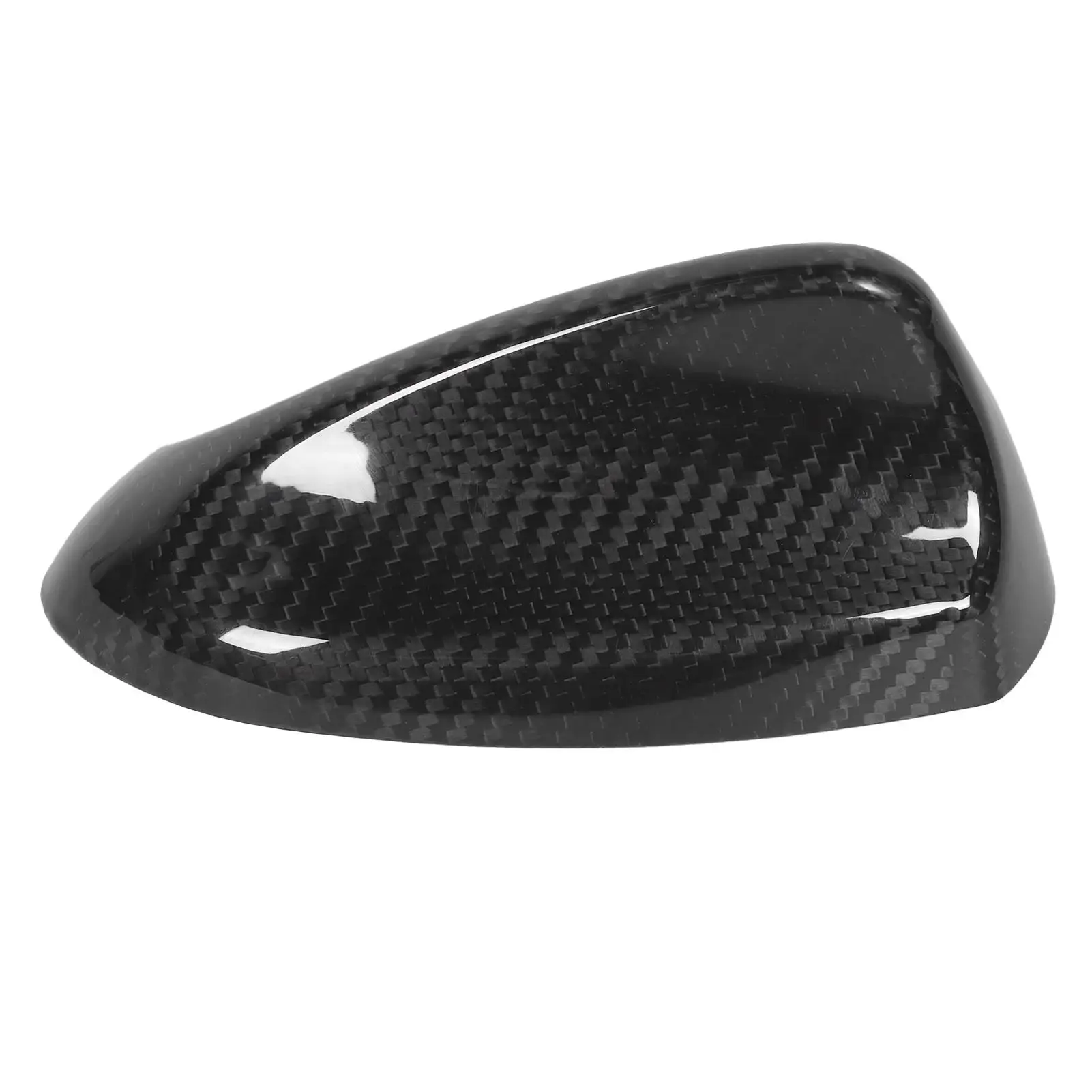 

Carbon Fiber Car Antenna Cover Fin Trim Glossy Black Decor Fit for giulia /Stelvio Auto accessories