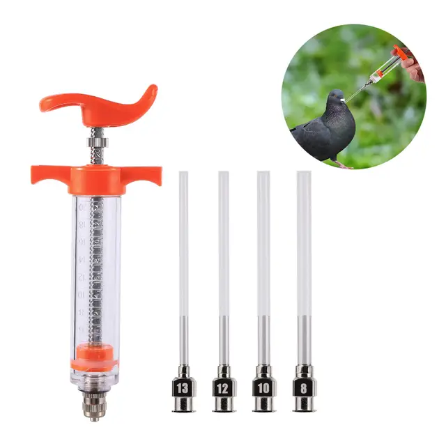 Zestaw strzykawek do karmienia ptaków 10/20 ml Strzykawka do karmienia piskląt papug Karmnik dla ptaków Łatwy do czyszczenia Akcesoria do podawacza wtryskowego dla chorego ptaka