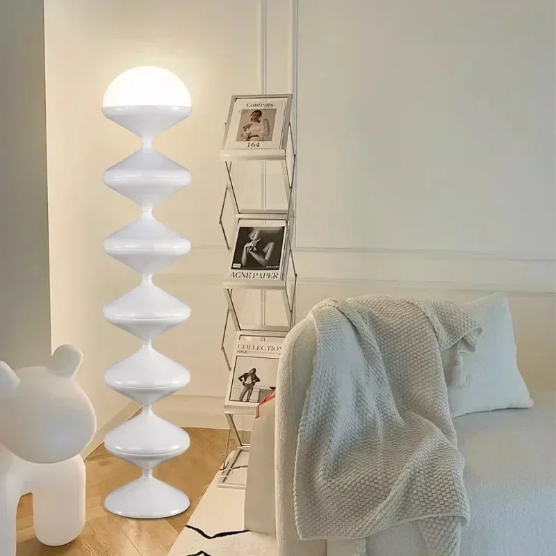 Nordic Medieval Art Design GourdFloorStandingTableLampSimpleCreamStyle Bedroom Living Room High-endCornerDecorative Lamp