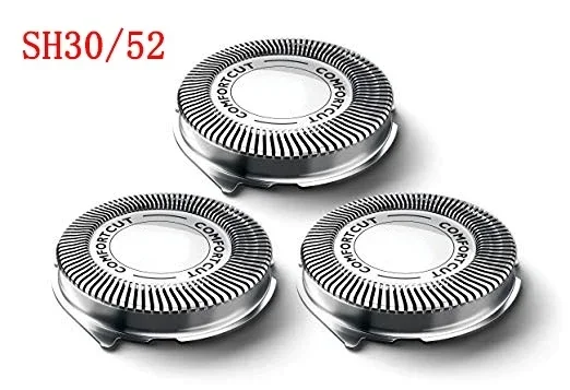 3pcs Razer Blade Replacement Shaver Head for Philips Norelco SH30/52 Series 1000 2000 3000 S738 HQ64 PT720 PT724 S5010 PT722