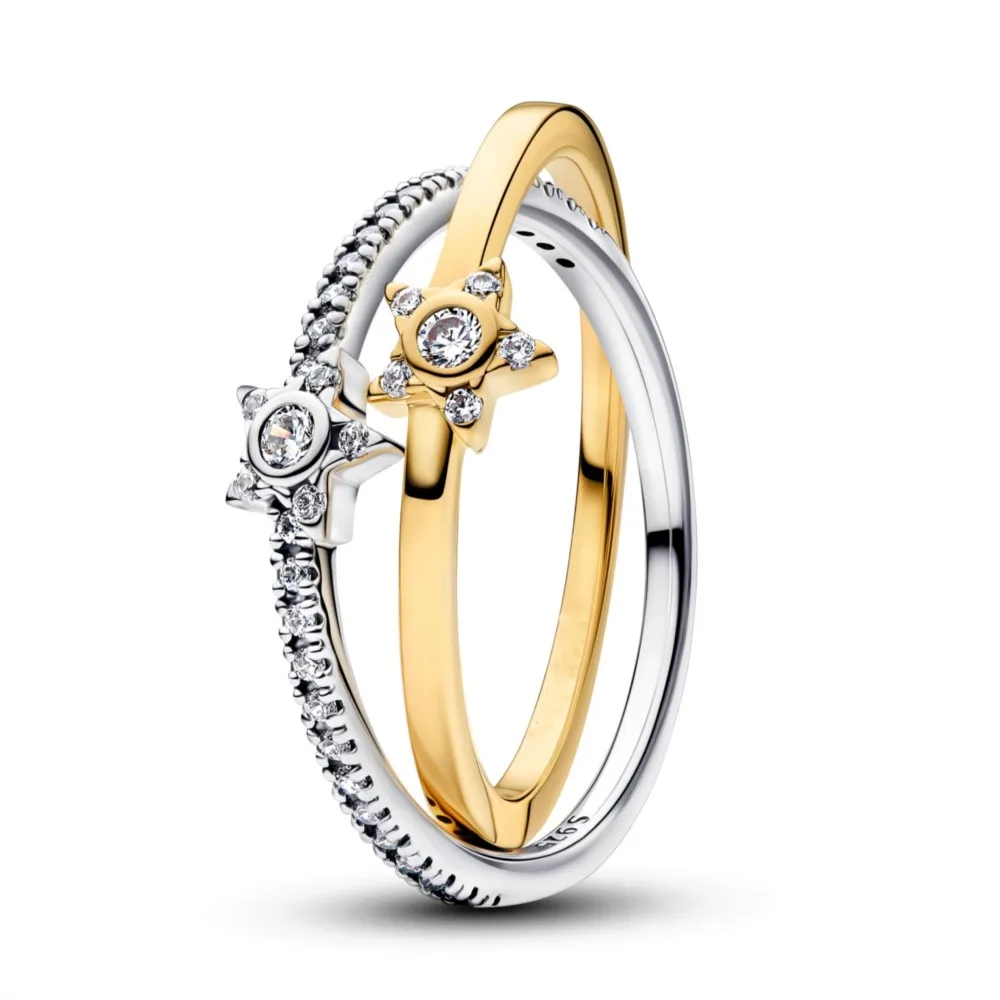 Hot selling new 925 silver ladies' heart-shaped lips sparkling crown ring suitable for DIY gifts at weddings and parties