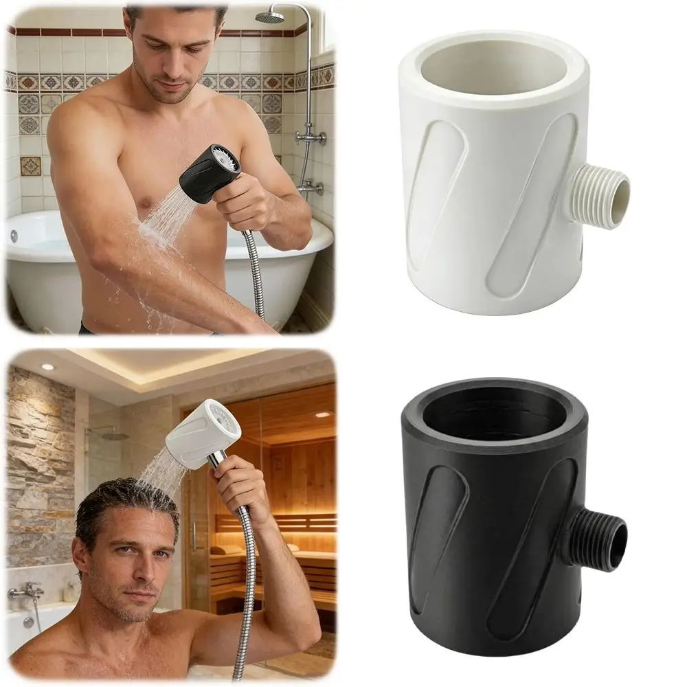 2-in-1 Design Handheld Shower Head Spiral Nozzle Easy Installation Massage Shower Head Water Saving Coarse Hole