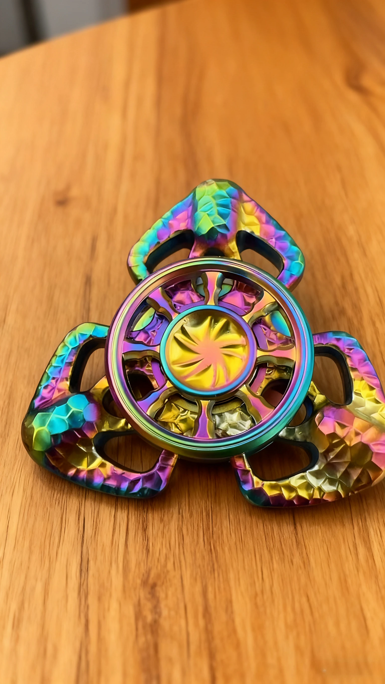 Fidget Spinner EDC de metal de alta velocidad: Tri-Spinner de precisión, juguete para aliviar el estrés para enfoque, dispositivo EDC de bolsillo