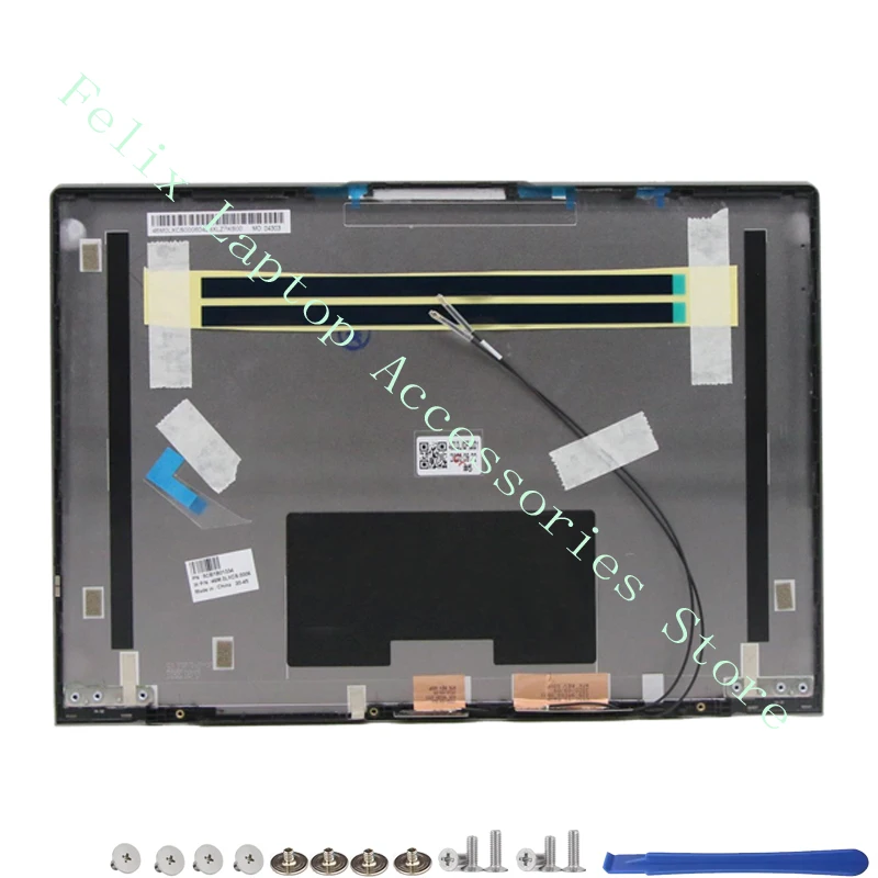 For the new Lenovo ThinkBook 13S G2 ITL ARE LCD Back Cover Silver Palm Cushion Bottom Cover Base Silver Grey