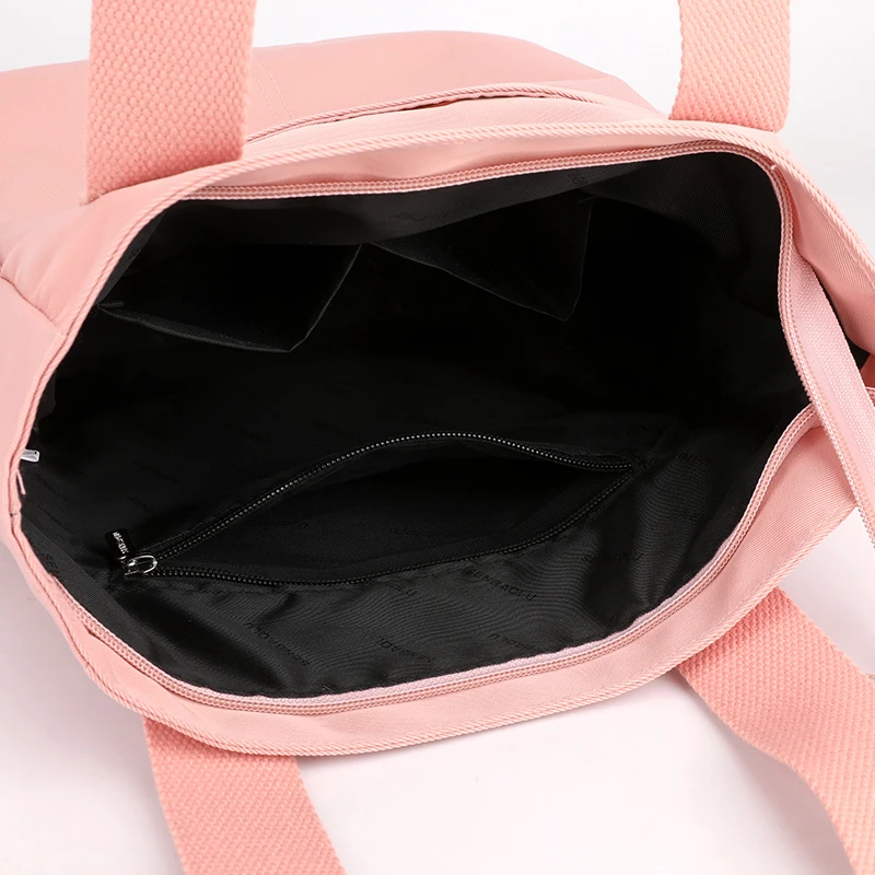 Casual Women Travel Top- handle Bag Nylon Travel Shoulder Bag Solid Mummy Waterproof Handbag Portable Big Tote purse