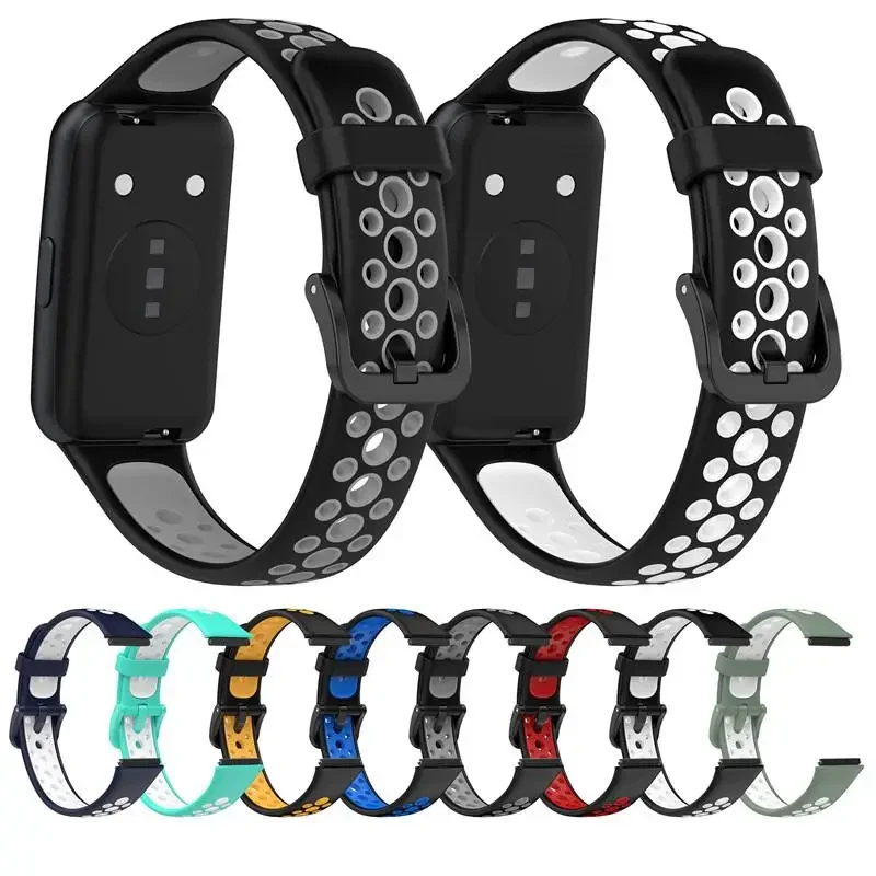 

Colorful Strap For Huawei Band 7 Smart Watch Soft Silicone Bracelet Watchband Straps For Huawei Band 7 Pro Rubber Wristband