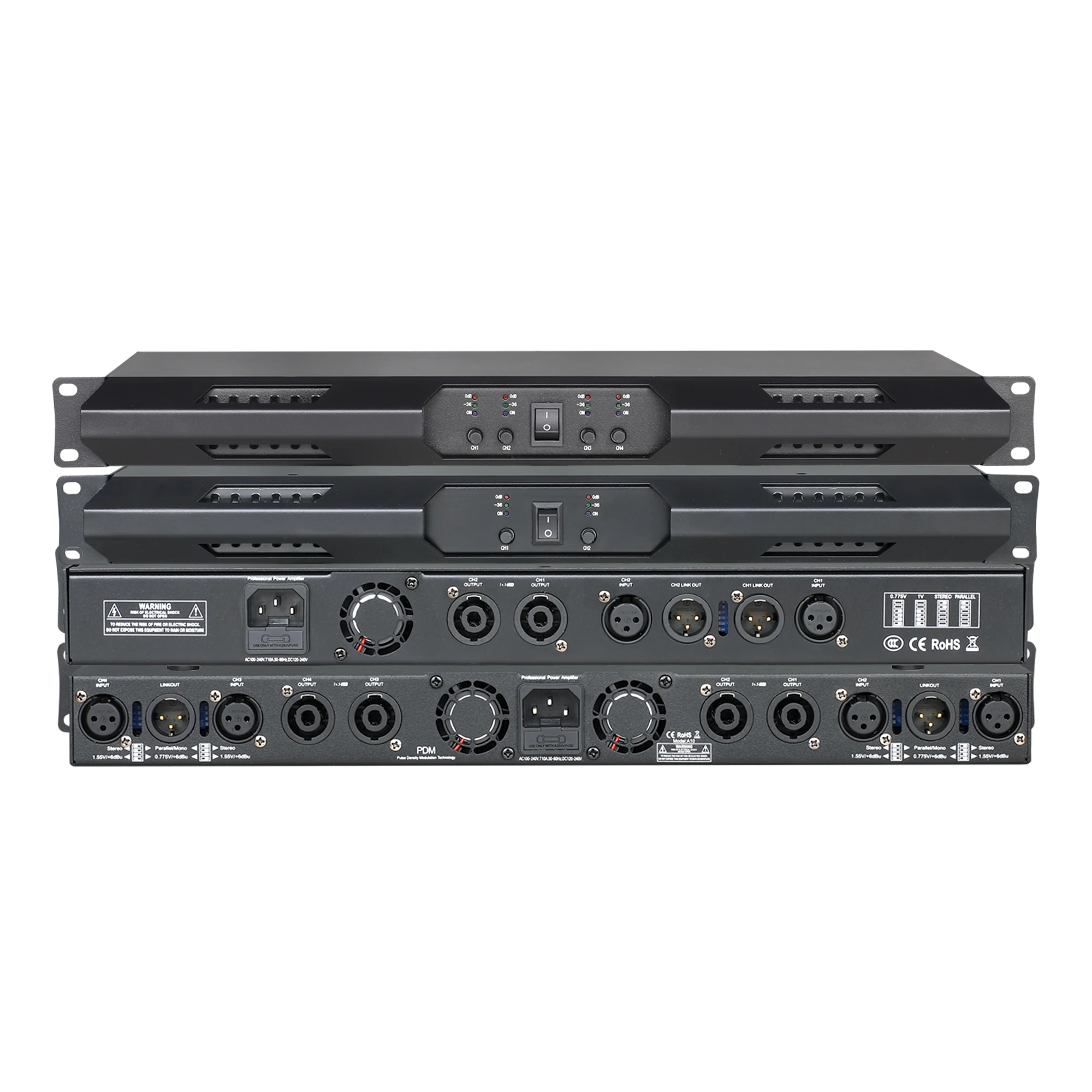 

DA-1000/2000 Class D 1000W*2/4 Channel Digital Amplifiers Stage Karaoke DJ power amplifier professional for stage