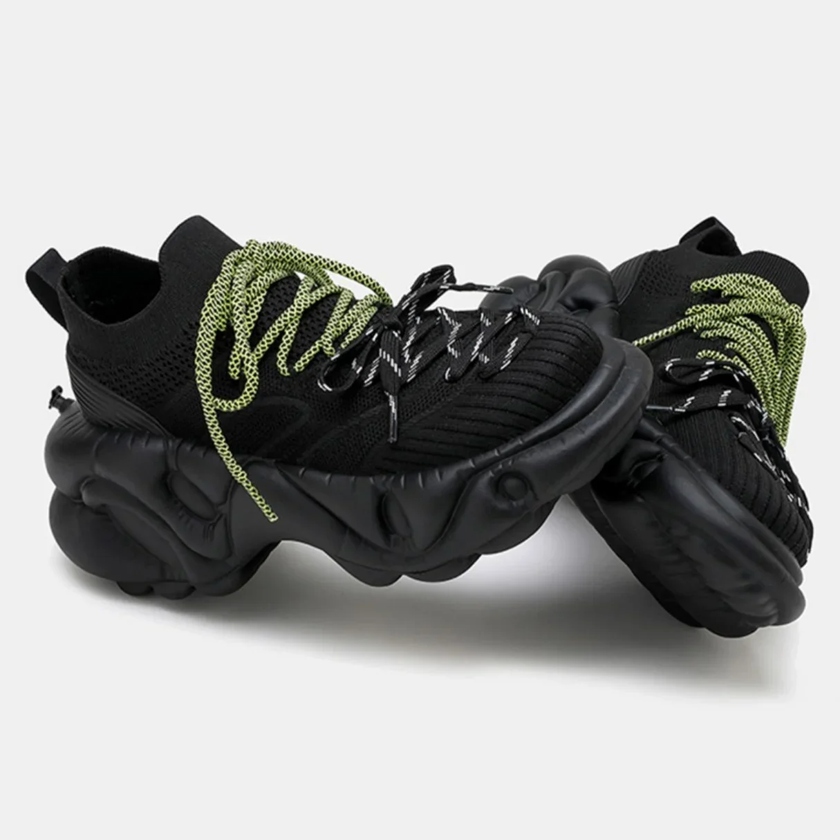 

Спортивная обувь на толстой подошве, новинка 2025, летняя стильная сетчатая тонкая обувь для папы, дышащие мужские/женские повседневные кроссовки, увеличивающие рост