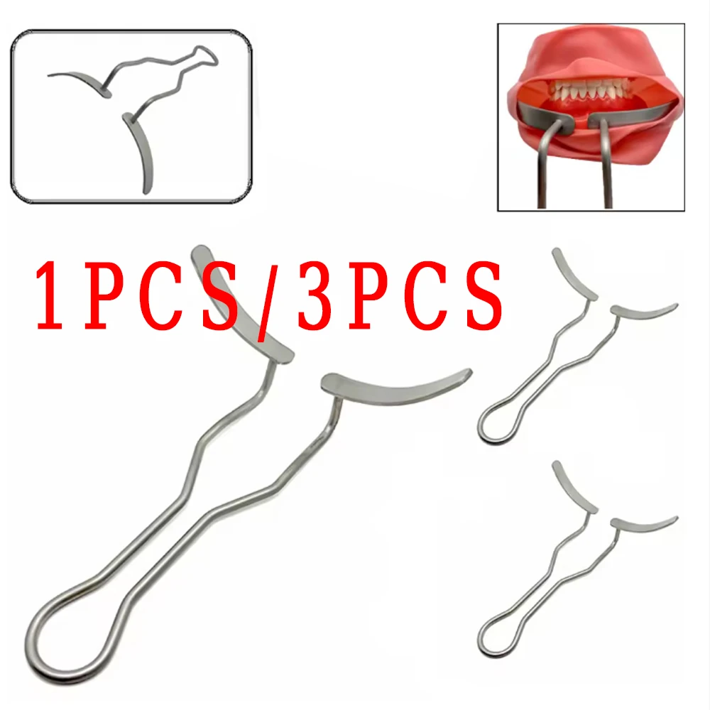 

Stainless Steel Dental Mouth Expander Lip Cheek Retractor with Flap for Surgical Vestibule Access and Oral Procedures