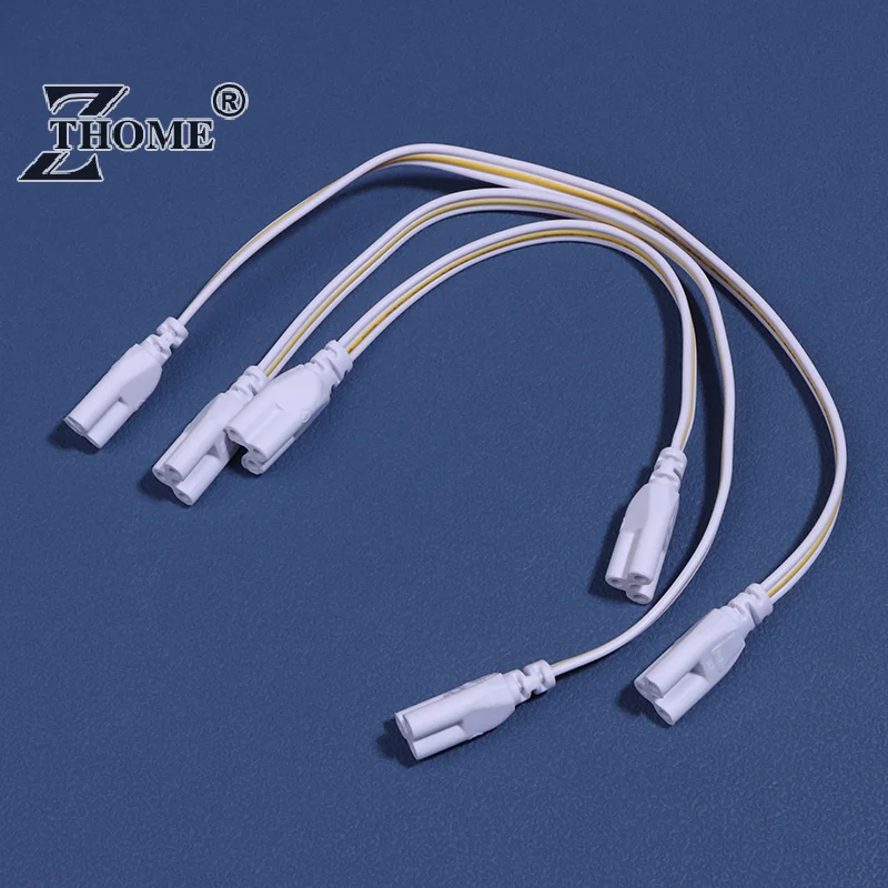 5Pcs Flexiable Double End 3Pin LED Tube Connector Cable Wire T4 T5 T8 Extension Cord For Integrated LED Tube Light Bulb