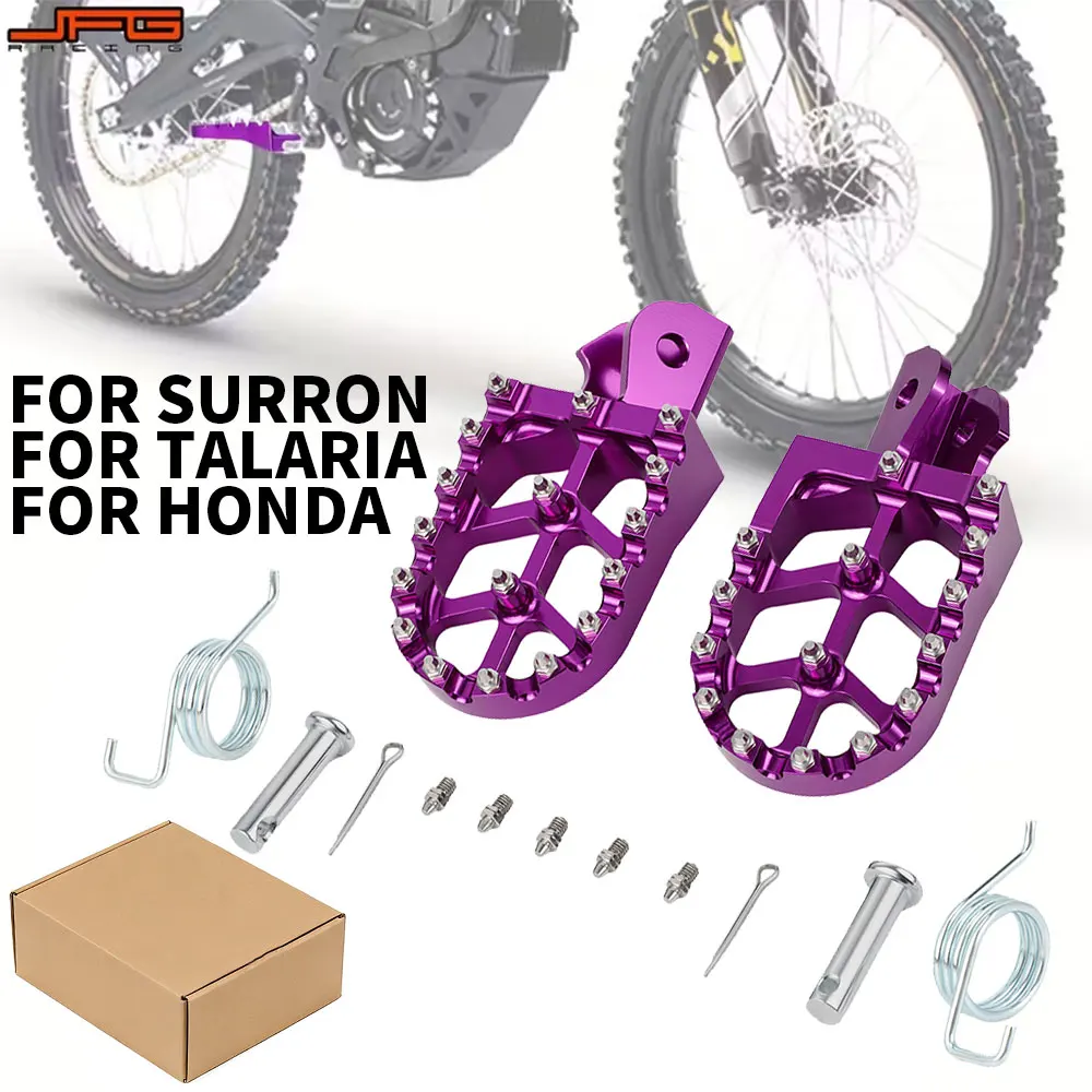 

Motorcycle Ebike Foot Peg For TALARIA Surron Light Bee Lightbee X/S Footpeg Rests CNC Pedal For Honda CRF150F/230F Off-Road Part