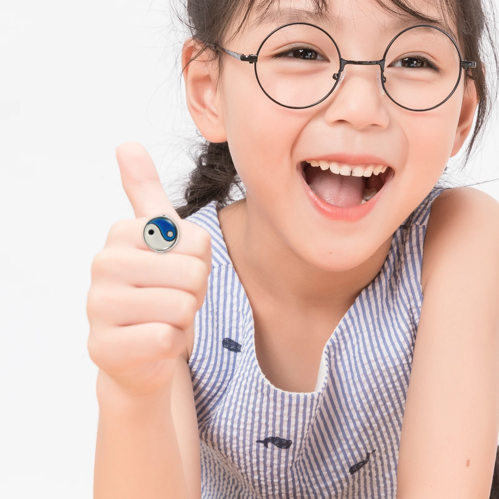 

Retro Vintage Mood Ring Temperature Change Kid Mood Ring Changing Girl Rings Handmade Fashion Accessory Kids Rings