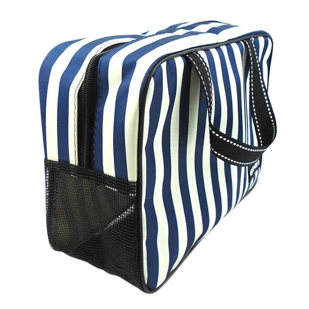 Waterproof Oxford Cloth Shower Bag – Foldable Travel Toiletry Organizer, Large Capacity Bath Tote for Swimming