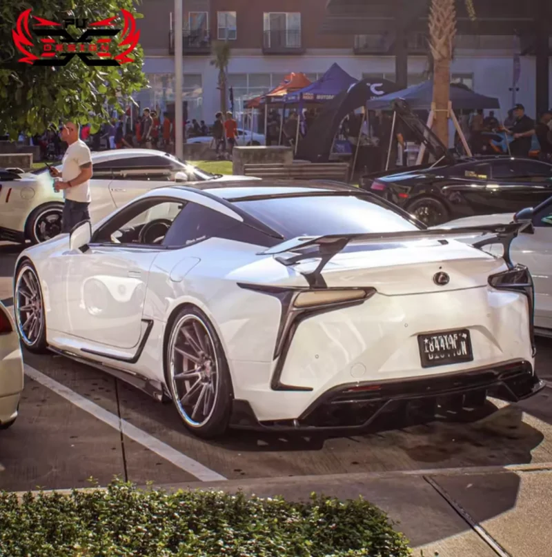 For Lexus LC500 LC500H Dry Carbon Fiber Front Bumper Front Canards Fender Door Canards Splitter Body kit