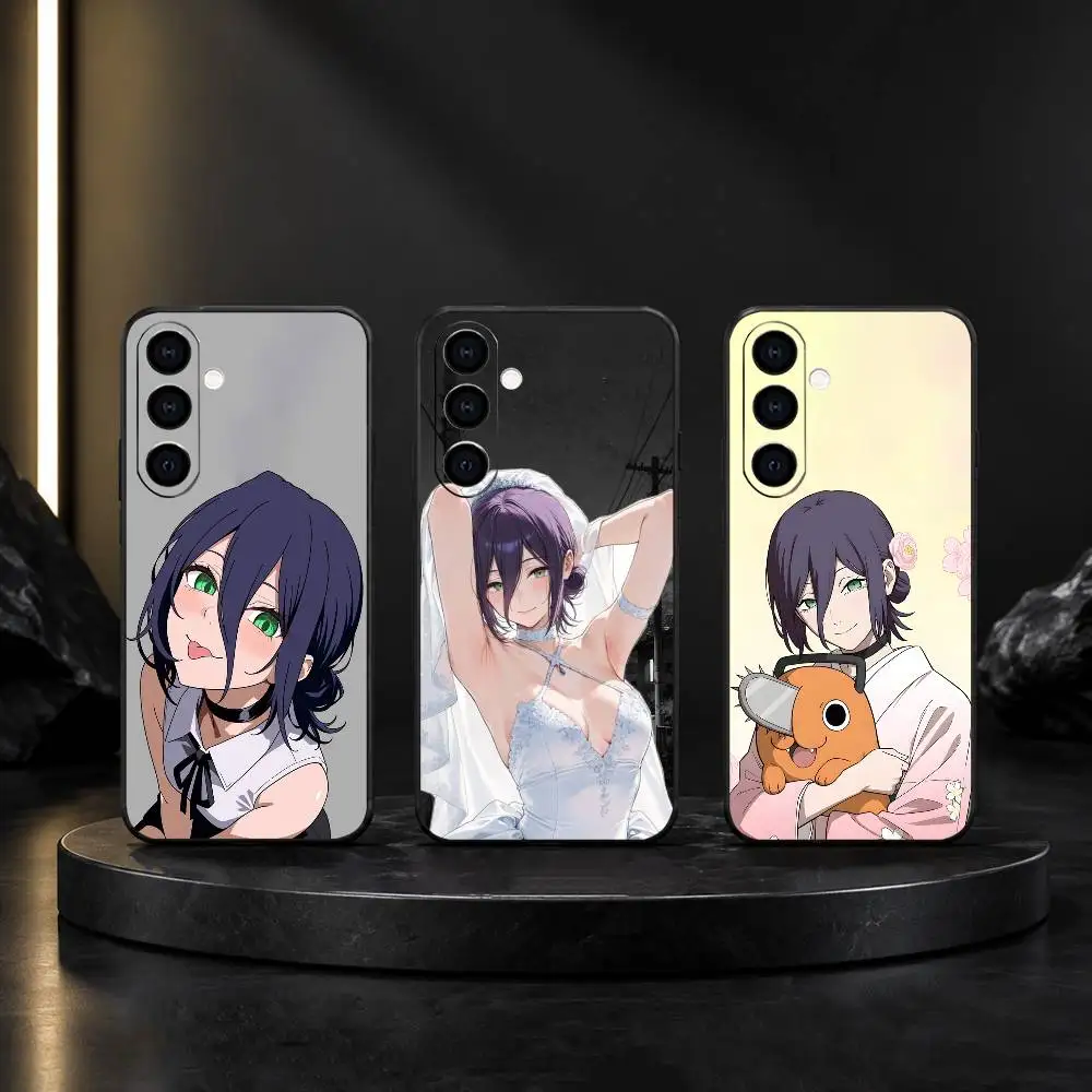 cute R-reze Chainsaw-S Man Phone Case For Samsung Galaxy A91,80,73,72 ,71,53,52,32 ,31,22,21s,20,Soft Black Case