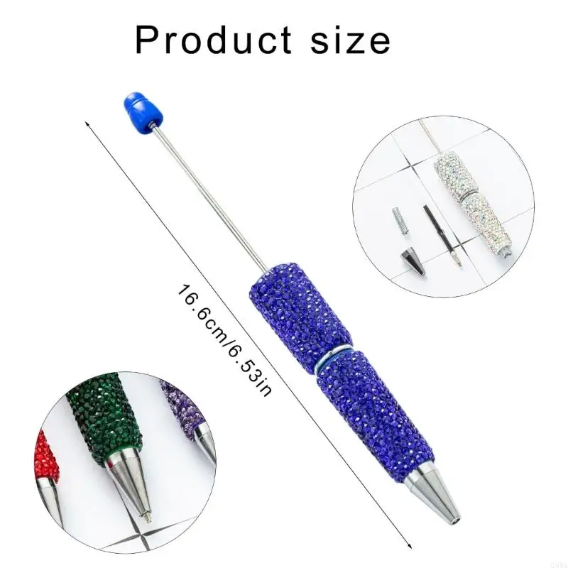 Q5WA 4 PCS Beadable Bagnpoint Pen Pen Pend Prise Pen Bead Pen