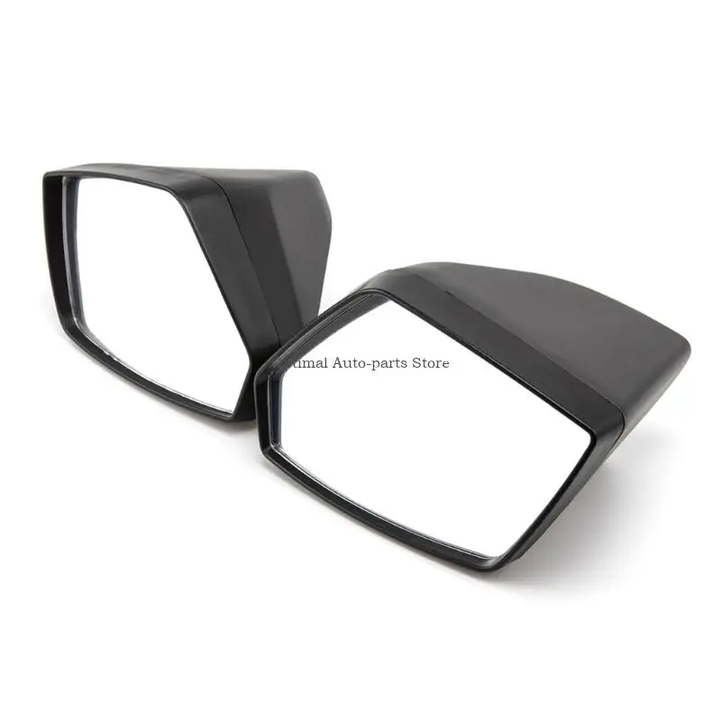 Enhanced Visibility Mirror Vibration Dampening System Wide Optics Rustproof Aluminum Base Aquatic Safety Gear 2pcs