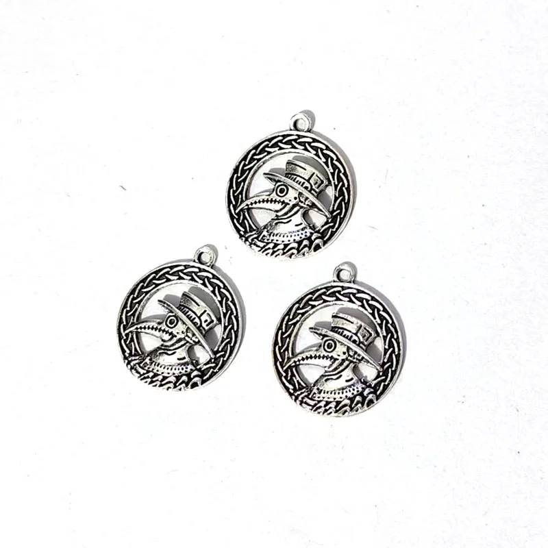 10pcs making jewelry findings Plague Doctor charm for DIY earring necklace