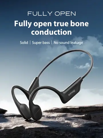 Sanag B22s Bone Conduction Earphone 16Hours Playtime IPX5 Waterproof Bluetooth5.3 Dynamic Spatial Sound Field Headphones
