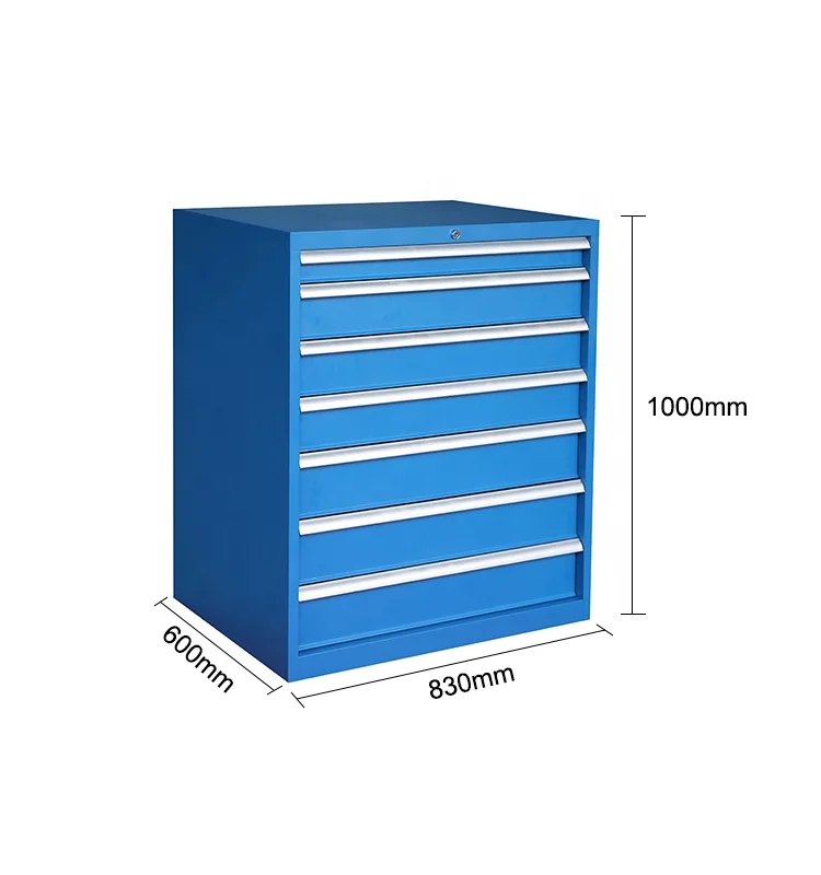 

Workshop Lockable Storage Tool Cabinet Box 7 Drawer For Workshop Repair