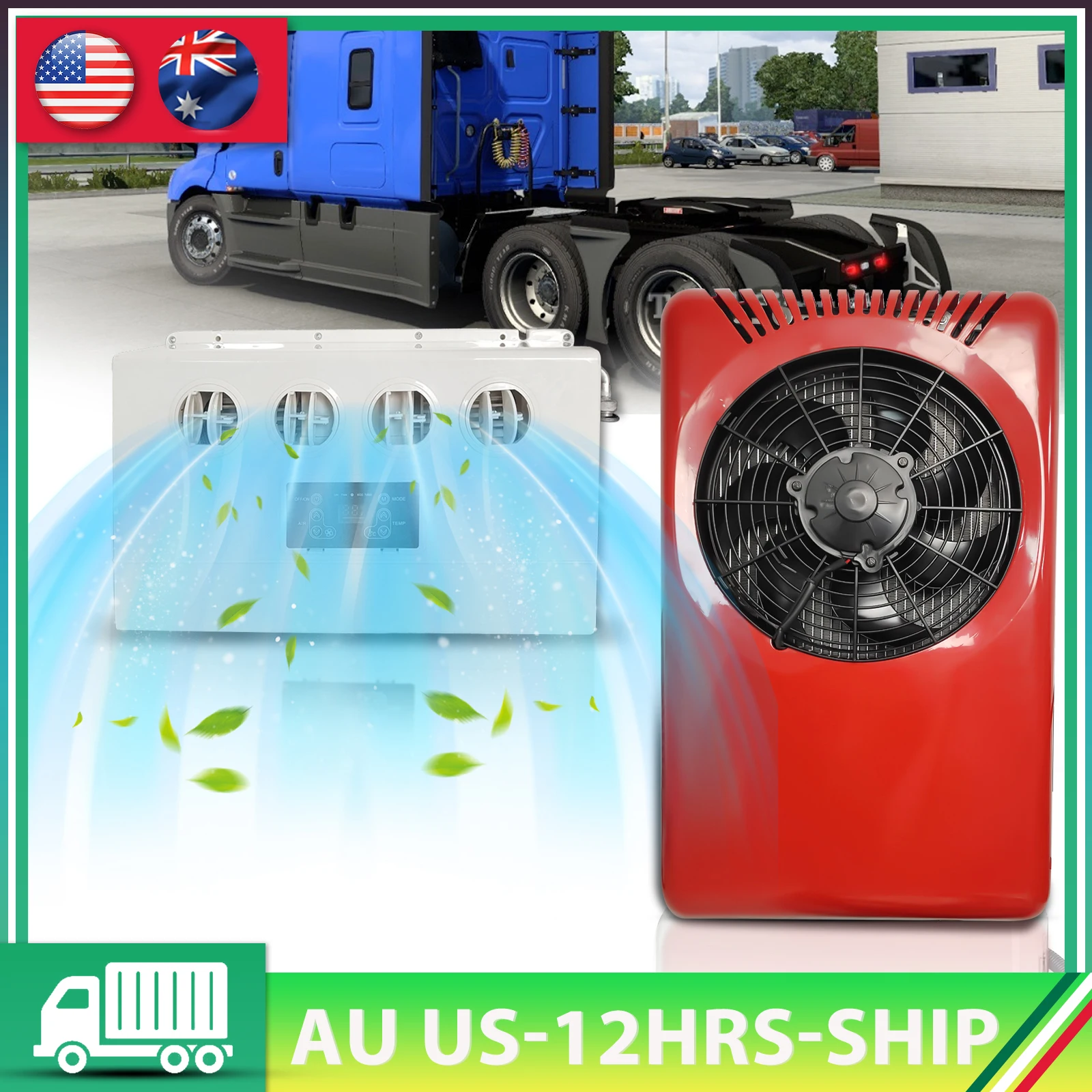 

Aspligo 12V Cool Truck Split Air Conditioning Fast Cooling Parking Air Conditioner For RV Caravan Motorhome Tractor Camper Van