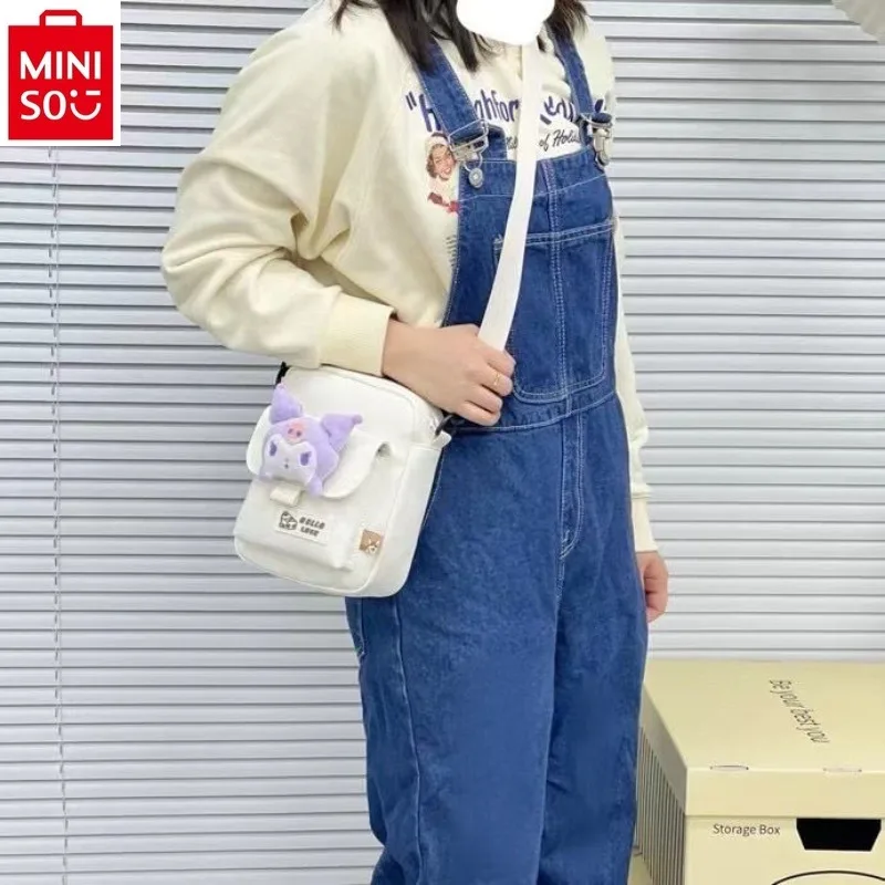 

MINISO Sanrio мультфильм Kuromi Zero кошелек Женская Студенческая сумка для хранения телефона портативная модная Милая сумка через плечо