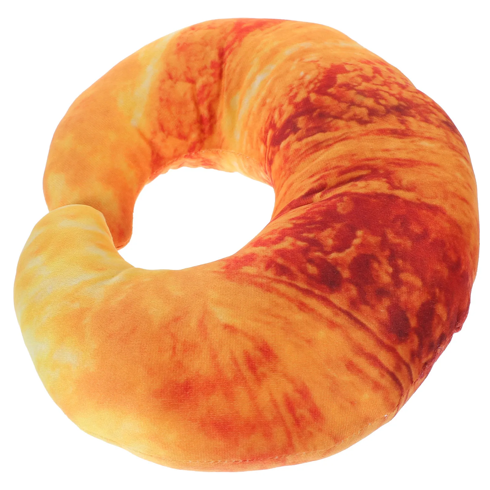 U Shaped Bread Neck Pillow Comfortable PP Cotton Travel Nap Cushion Neck Support for Car Office Home