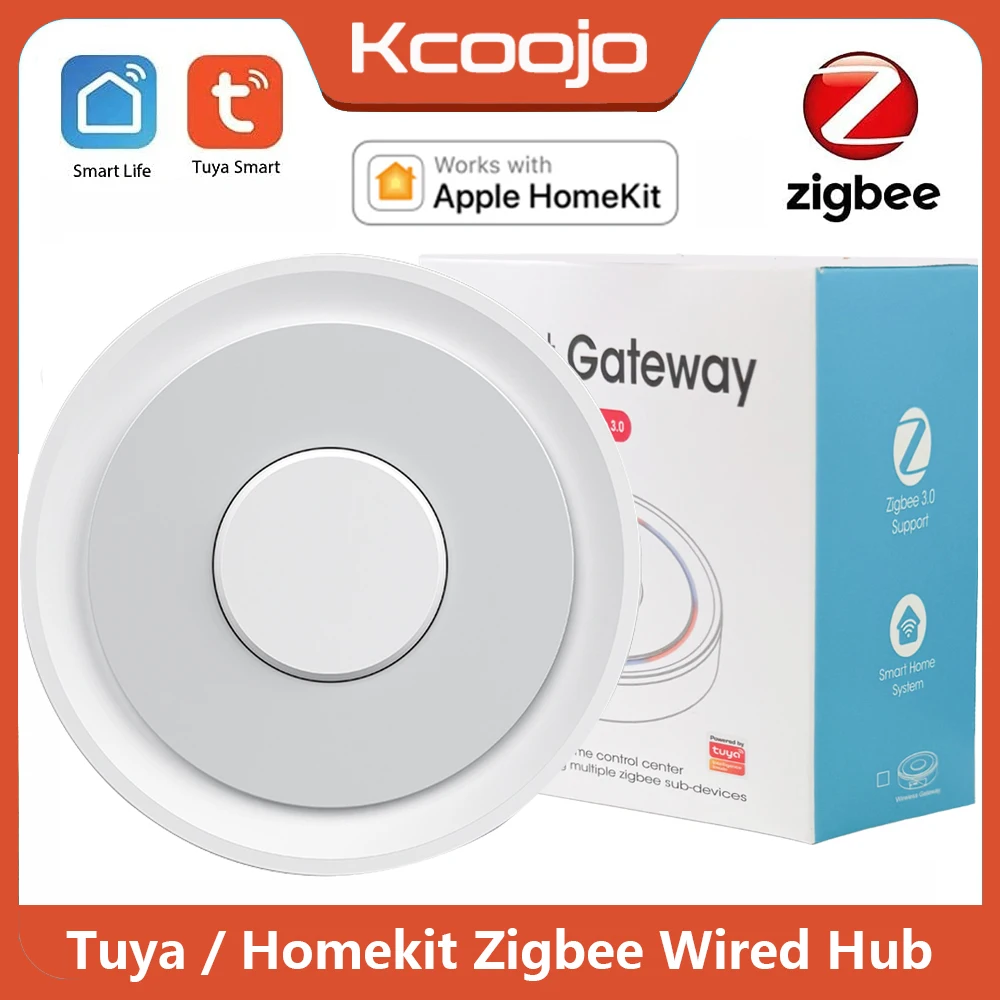 Tuya Wired Zigbee 3.0 Gateway Hub Homekit Bridge Smart Life APP جهاز أتمتة التحكم عن بعد يعمل مع Alexa Google Home