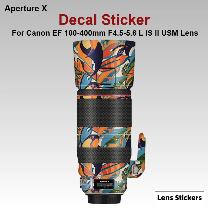 

Для Canon EF 100-400 мм F4,5-5,6 L IS II USM наклейка на объектив защитная наклейка на кожу пленка против царапин защитное покрытие 100-400 II