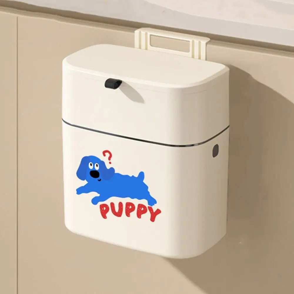 

Стильный пластиковый настенный мусорный бак без удара, ведро для хранения мусора большой емкости с крышкой, откидное мусорное ведро для дома