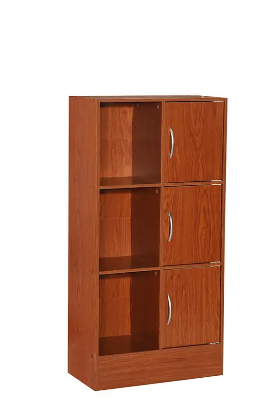 

Hodedah Multipurpose Bookcase with 3-Doors 6-Shelves in Cherry