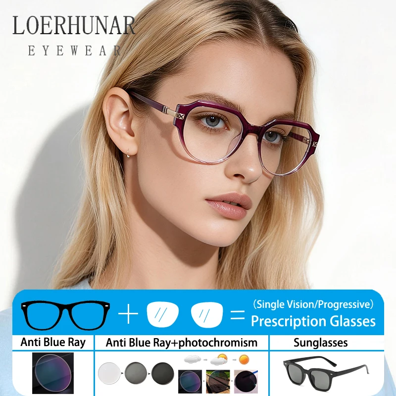 

Южноамериканские модные персонализированные женские очки с оправой из TR90 и ацетатного волокна, с диоптриями, на заказ, с защитой от синего света