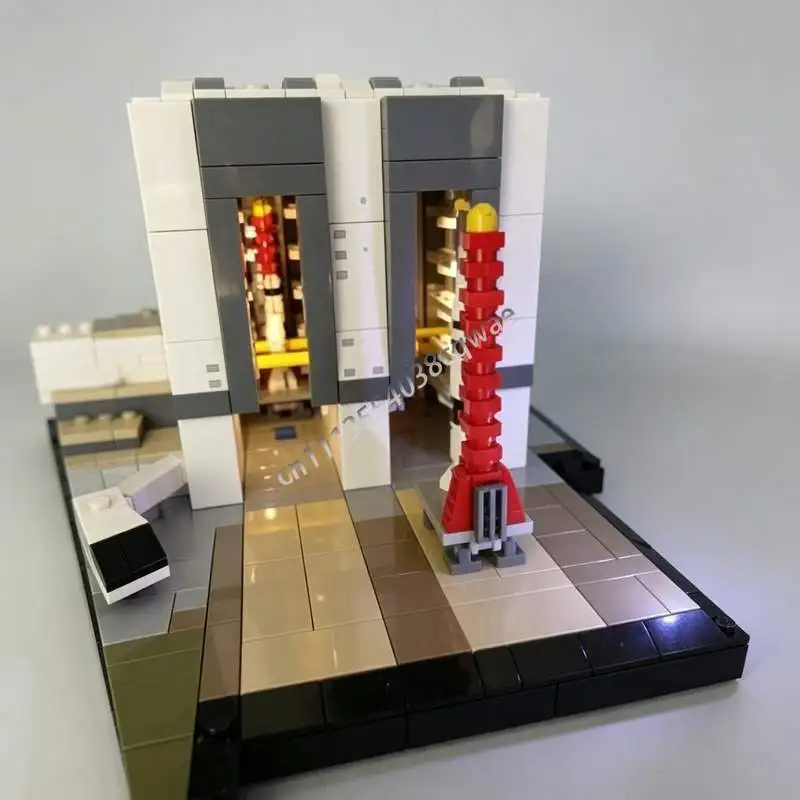 1540Parts Vehicle Assembly Building VAB Apollo Space Program MOC Custom Puzzle Building Blocks DIY Architecture Educational Toy