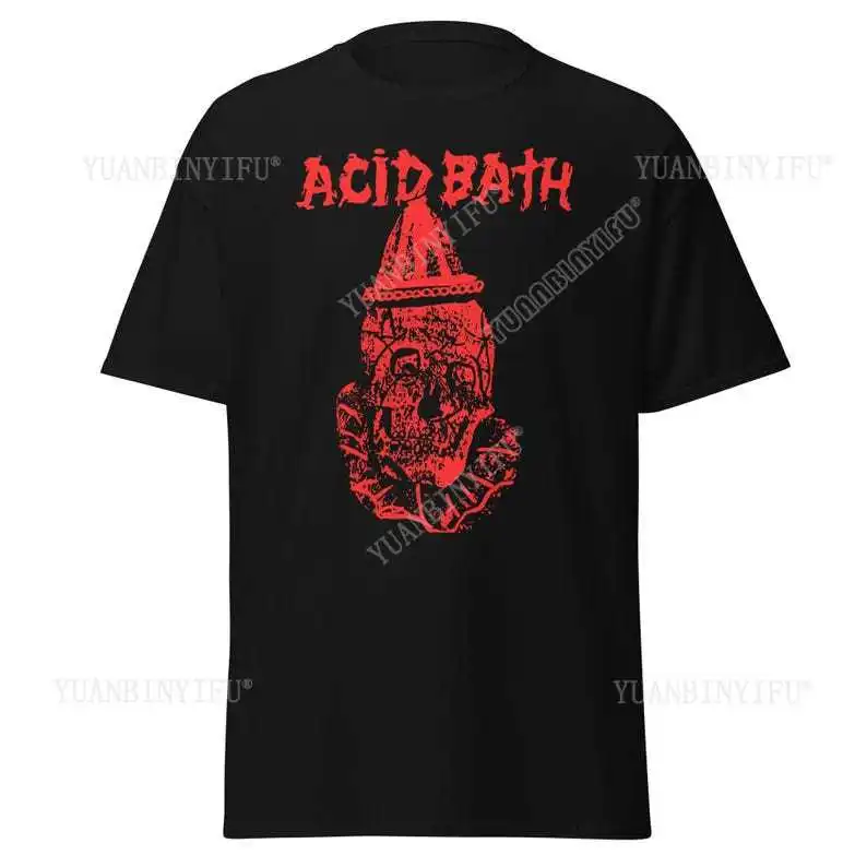 Acid Bath T-Shirt Mens Clothing  Graphic t shirts Unisex cotton Vintage round neck Men Women Streetwear Tees Short Sleeve