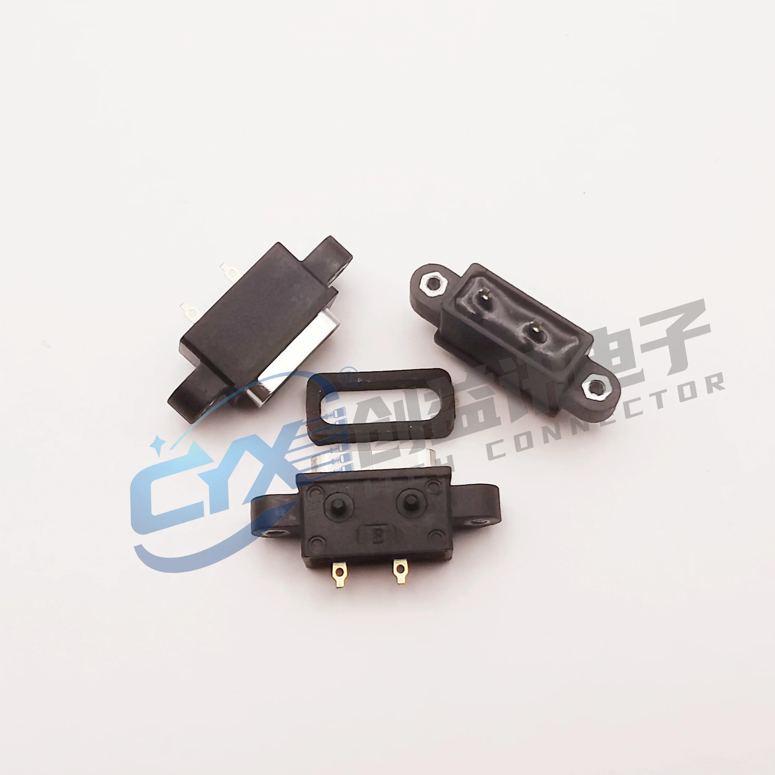 

TYPE C 2Pin Waterproof Female USB C Socket Port With Screw Hole Power Charging Interface USB Connector